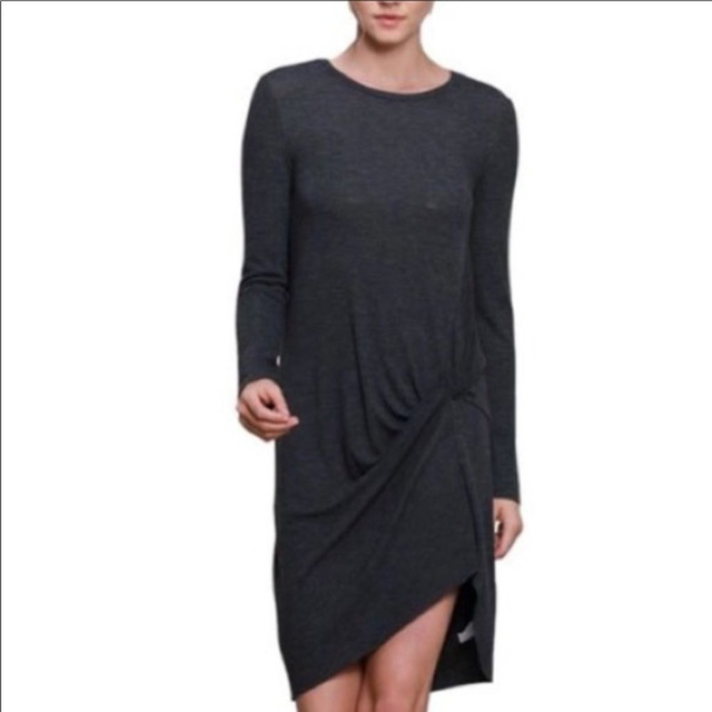 Mustard Seed Black Side Twist Dress